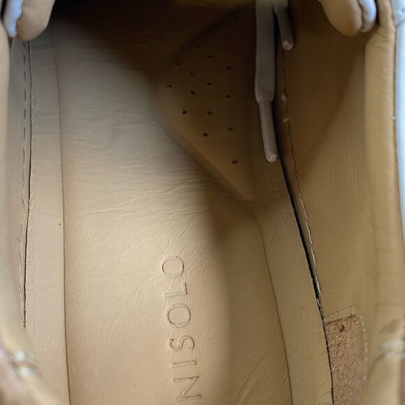 NIB NISOLO Women’s White Beto Go To Leather Court Sneakers Casual Shoes- Size 11 - Picture 10 of 14